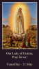 Our Lady of Fatima Prayer Card